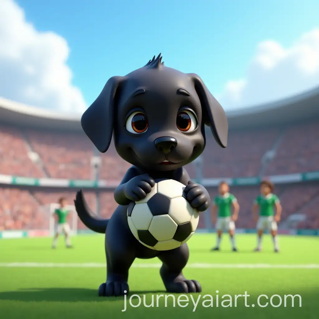 3D-Animated-Black-Labrador-Retriever-Puppy-on-FootballAI-Art-Prompt-Expansion-Field-with-Soccer-Ball