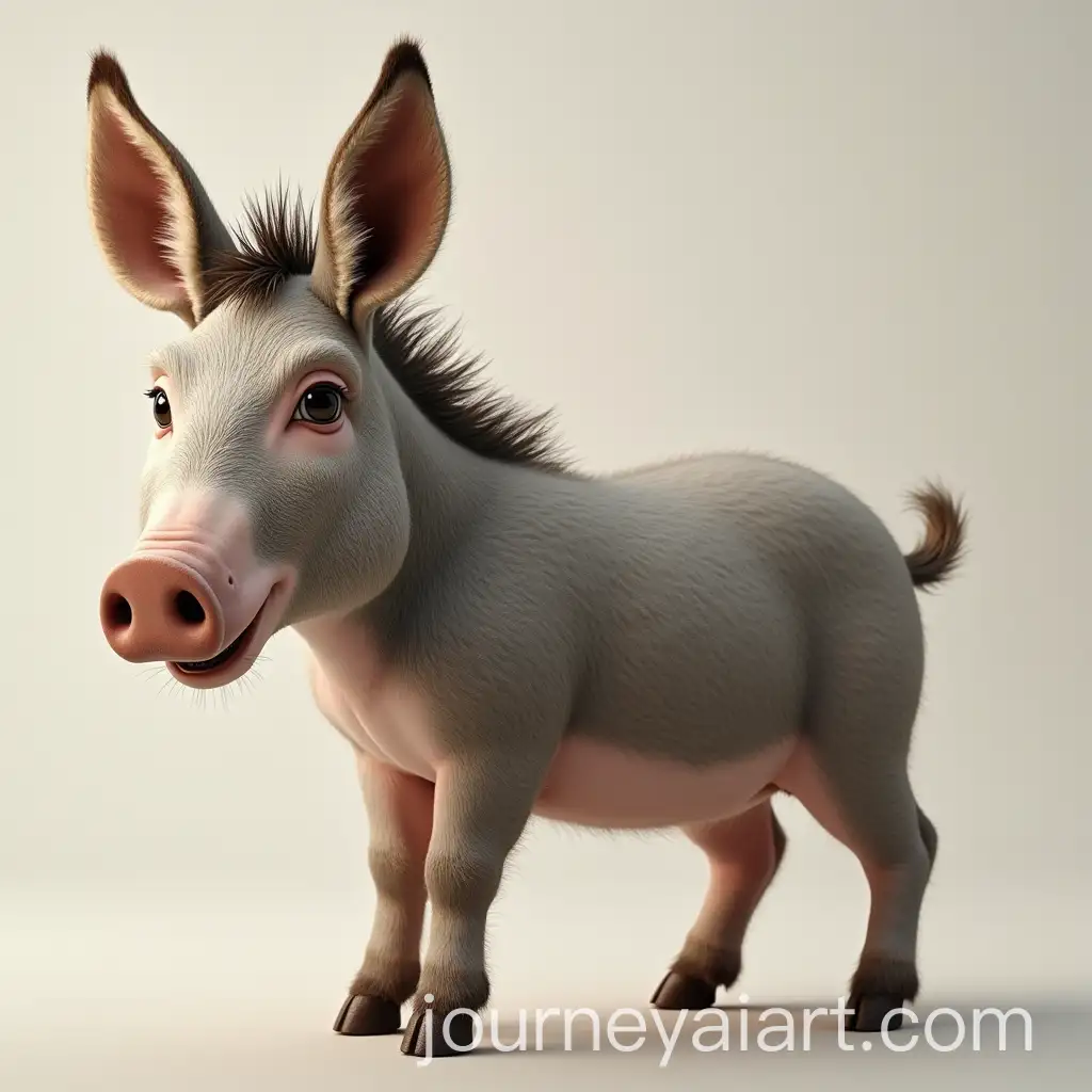 Donkey-Head-and-Legs-with-Pig-Body-and-Back-Legs-Fusion