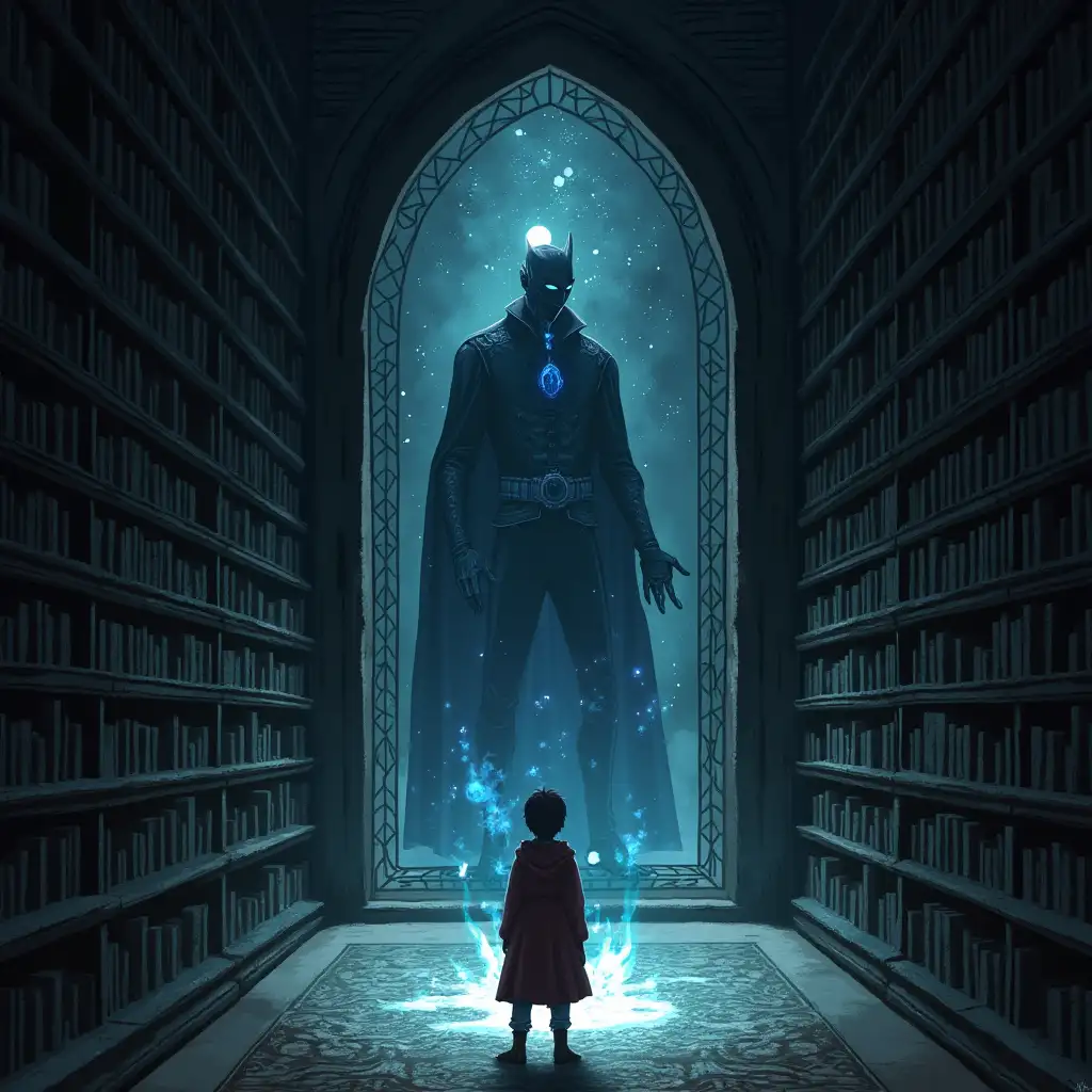 In the heart of the library, Eliot discovers the true secret of the castle—a magical mirror that shows his potential as a hero. The Shadow Librarian appears, softened, and hints at the greater journey awaiting him.