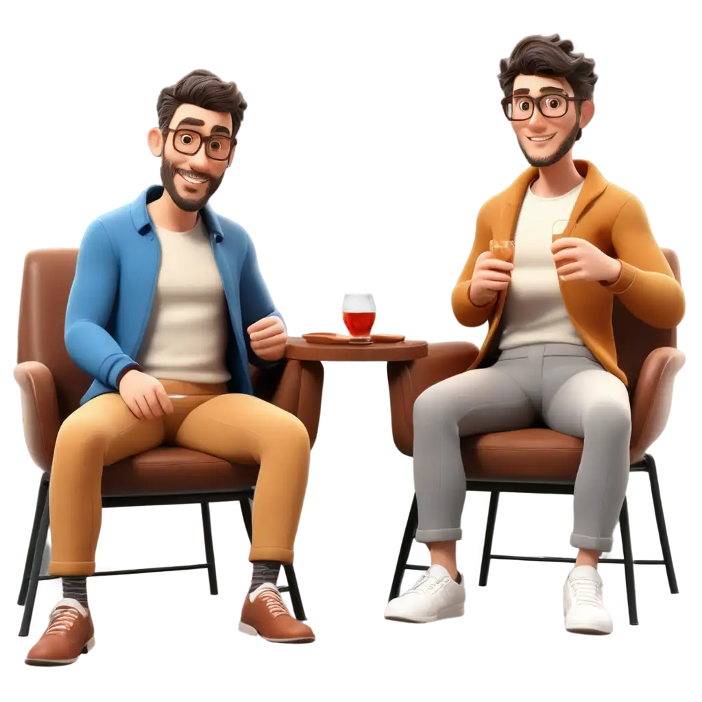 3D-Animation-PNG-Fathers-Bonding-Over-Glasses-A-HighQuality-Visual-Delight