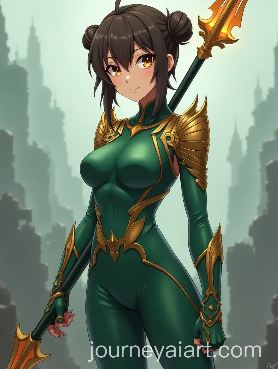 Anime-Fantasy-Warrior-Woman-with-Glowing-Amber-Eyes-and-Ornate-Spear