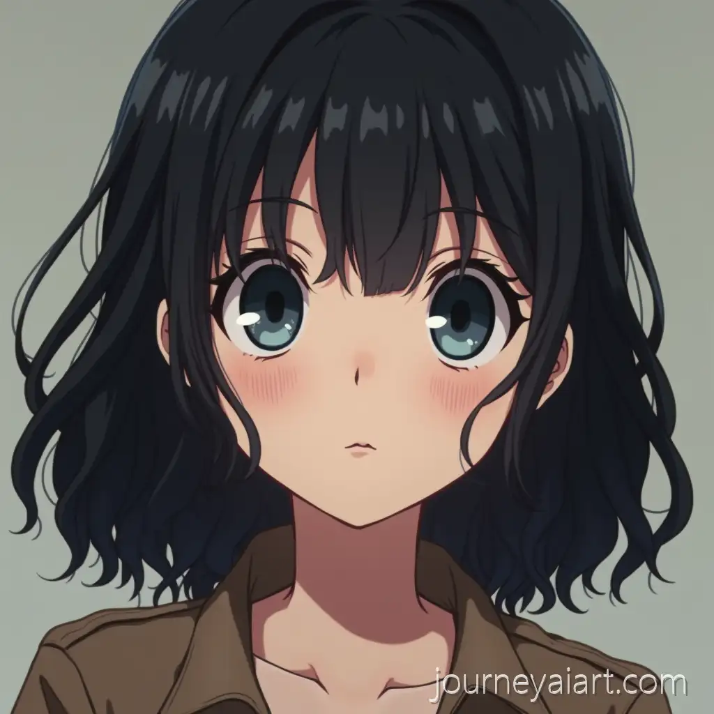 Young-Woman-with-Soft-Wavy-Black-Hair-and-Striking-BlueGrey-Eyes-in-Attack-on-Titan-Style