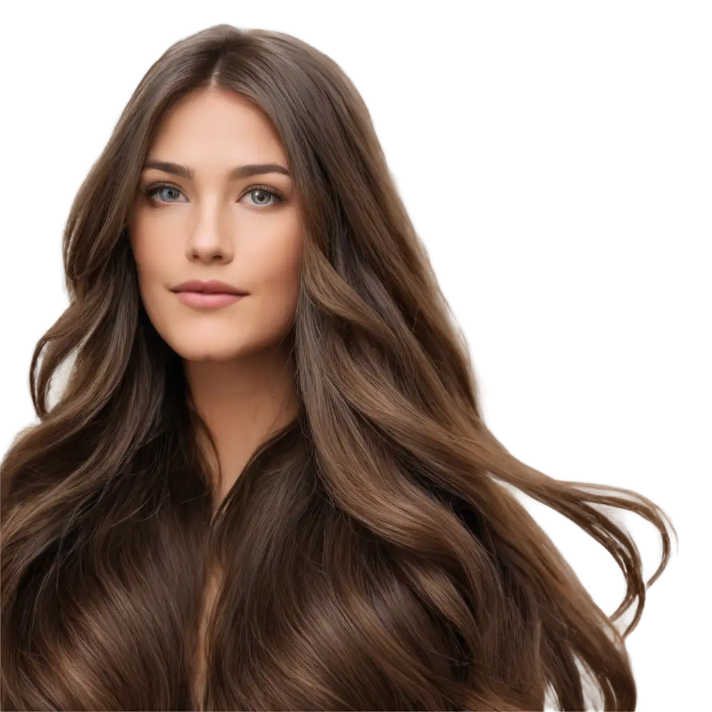 Realistic-Brown-Long-Wavy-Hair-PNG-Image-for-HighQuality-Visual-Projects