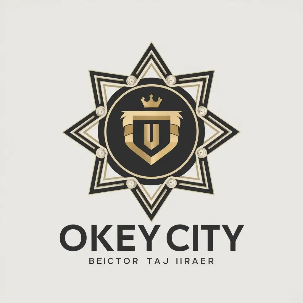 LOGO Design For Okeycity Royal Symbol with Star Frame