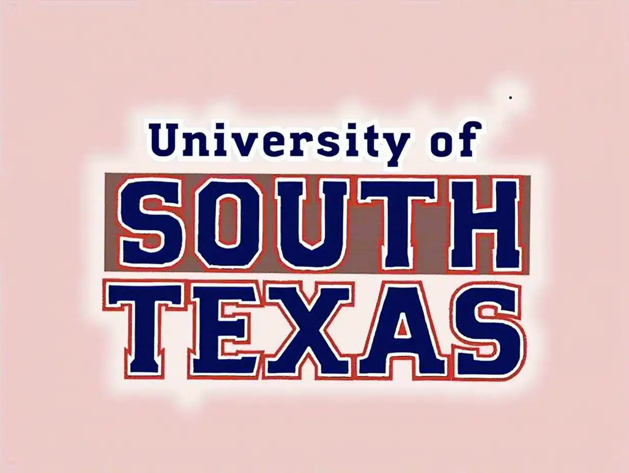 University of South Texas Logo Design in Red White and Blue