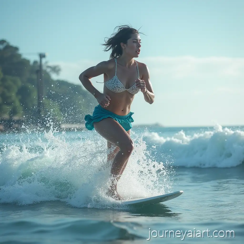 Surfer-Riding-a-Majestic-Wave-with-Vibrant-Ocean-Colors