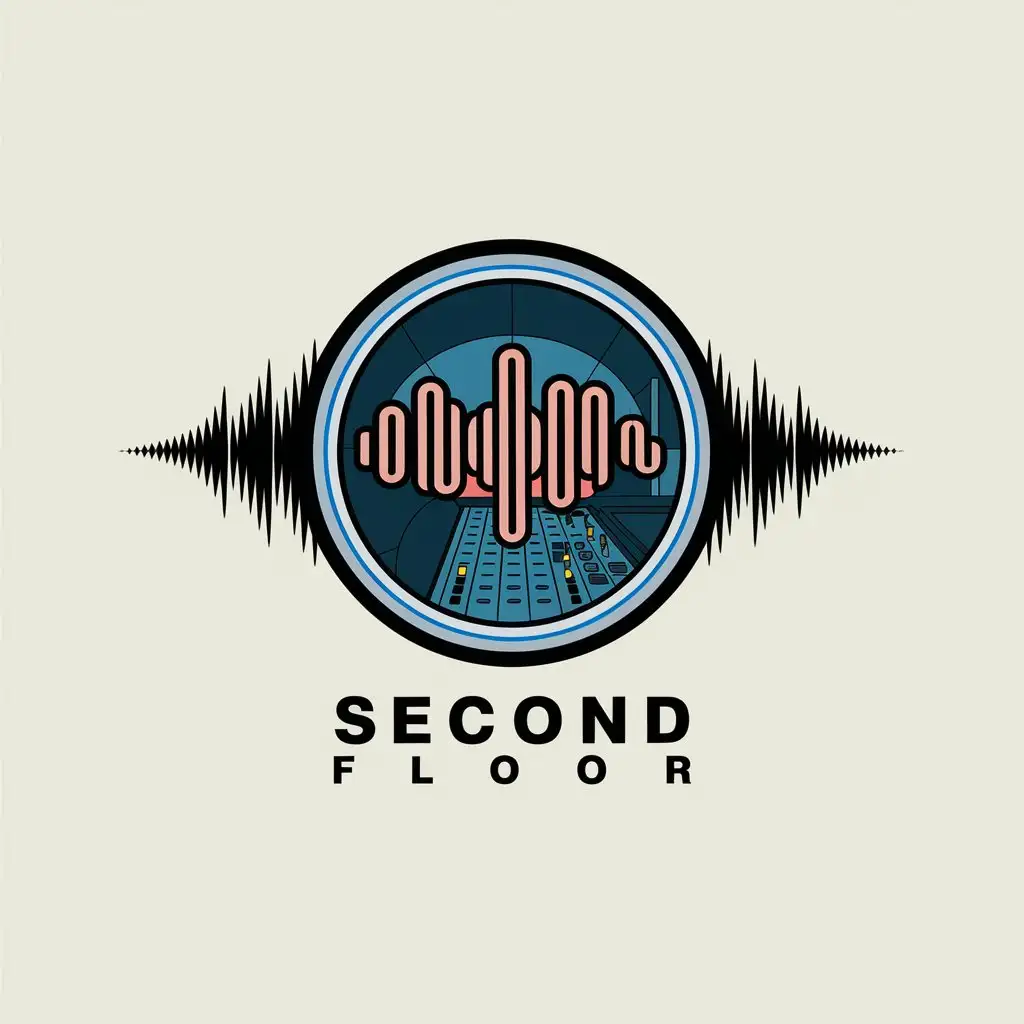 LOGO-Design-for-Second-Floor-Vector-Sound-Wave-Theme-for-the-Entertainment-Industry