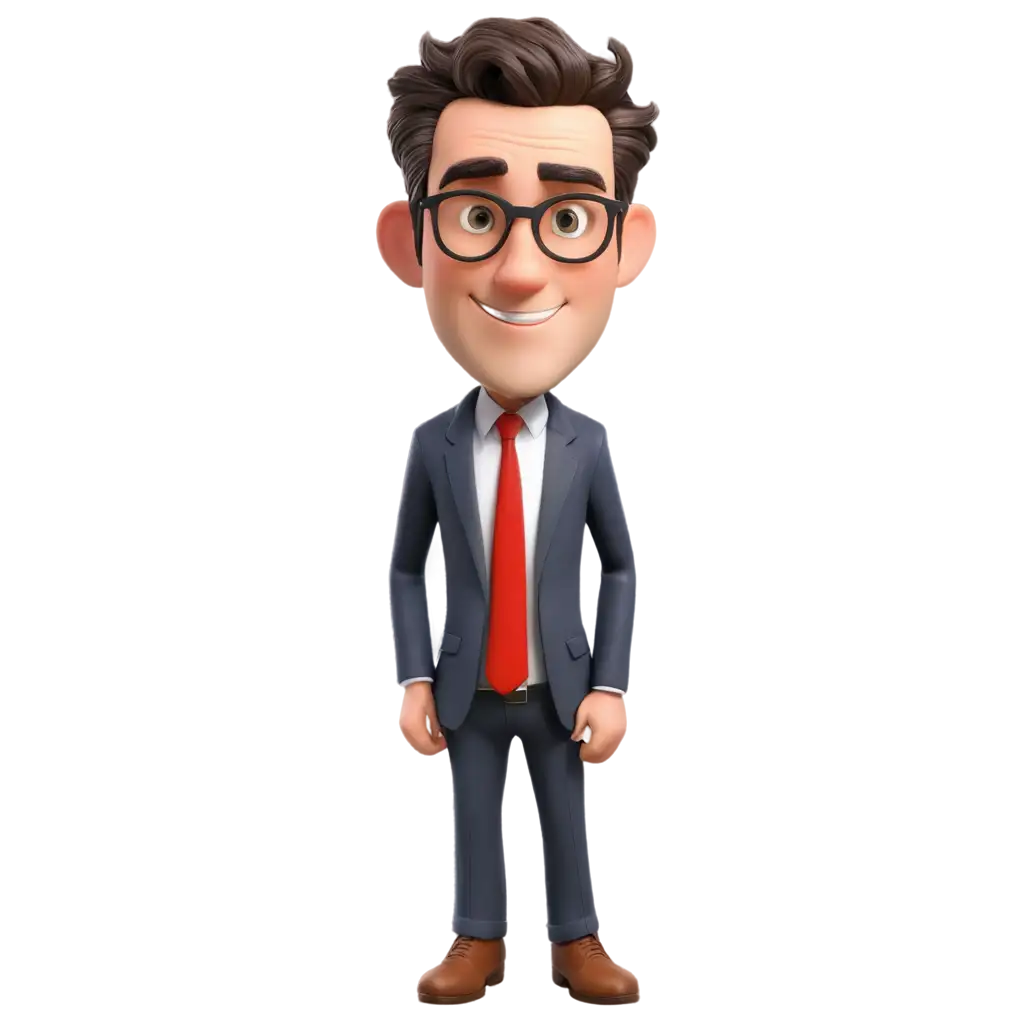 Cartoon-Male-White-Collar-PNG-Professional-Character-Illustration