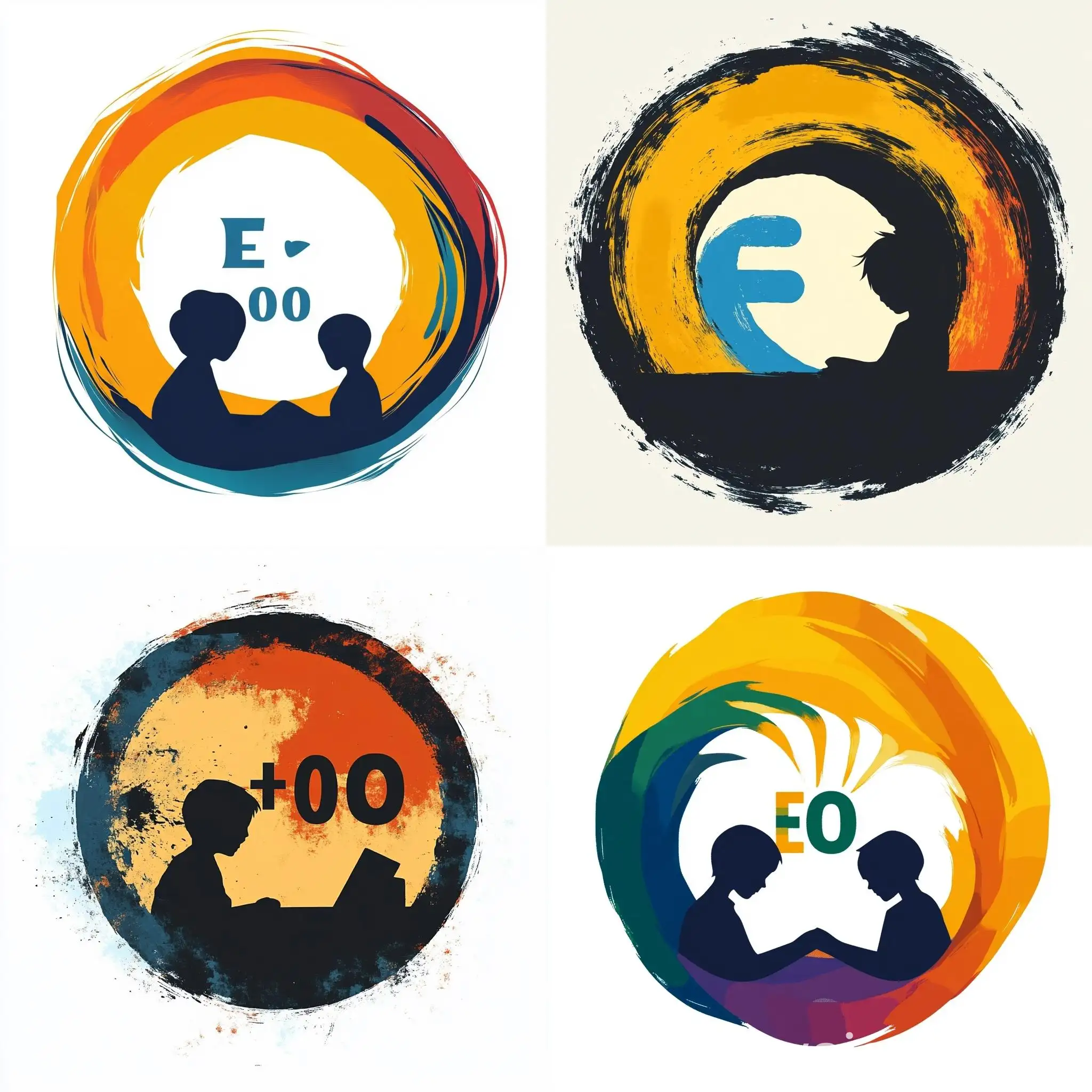 Educational-Campaign-Logo-with-Abstract-Circle-Layers