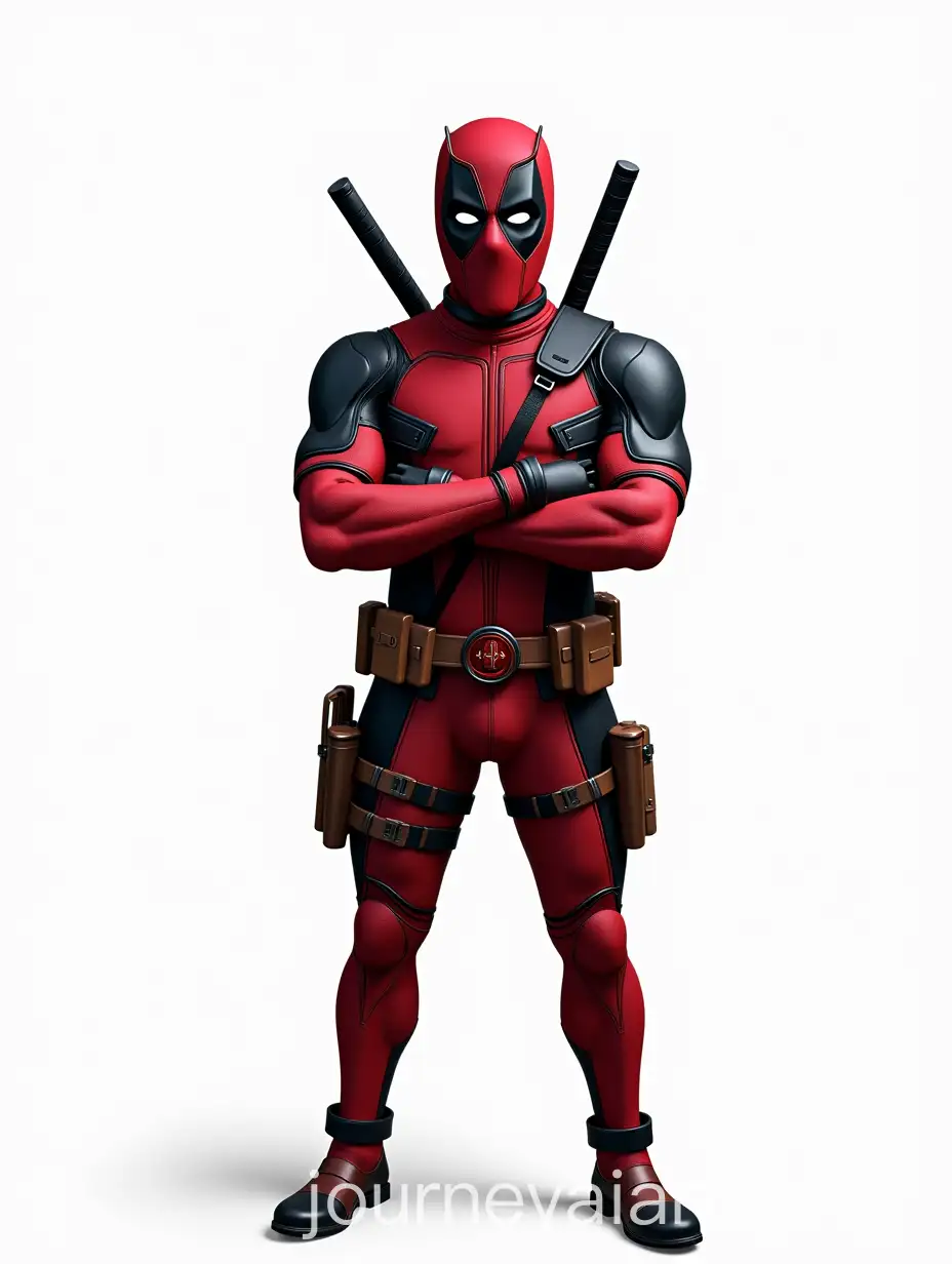 Photorealistic-FullBody-Portrait-of-Deadpool-on-a-White-Background