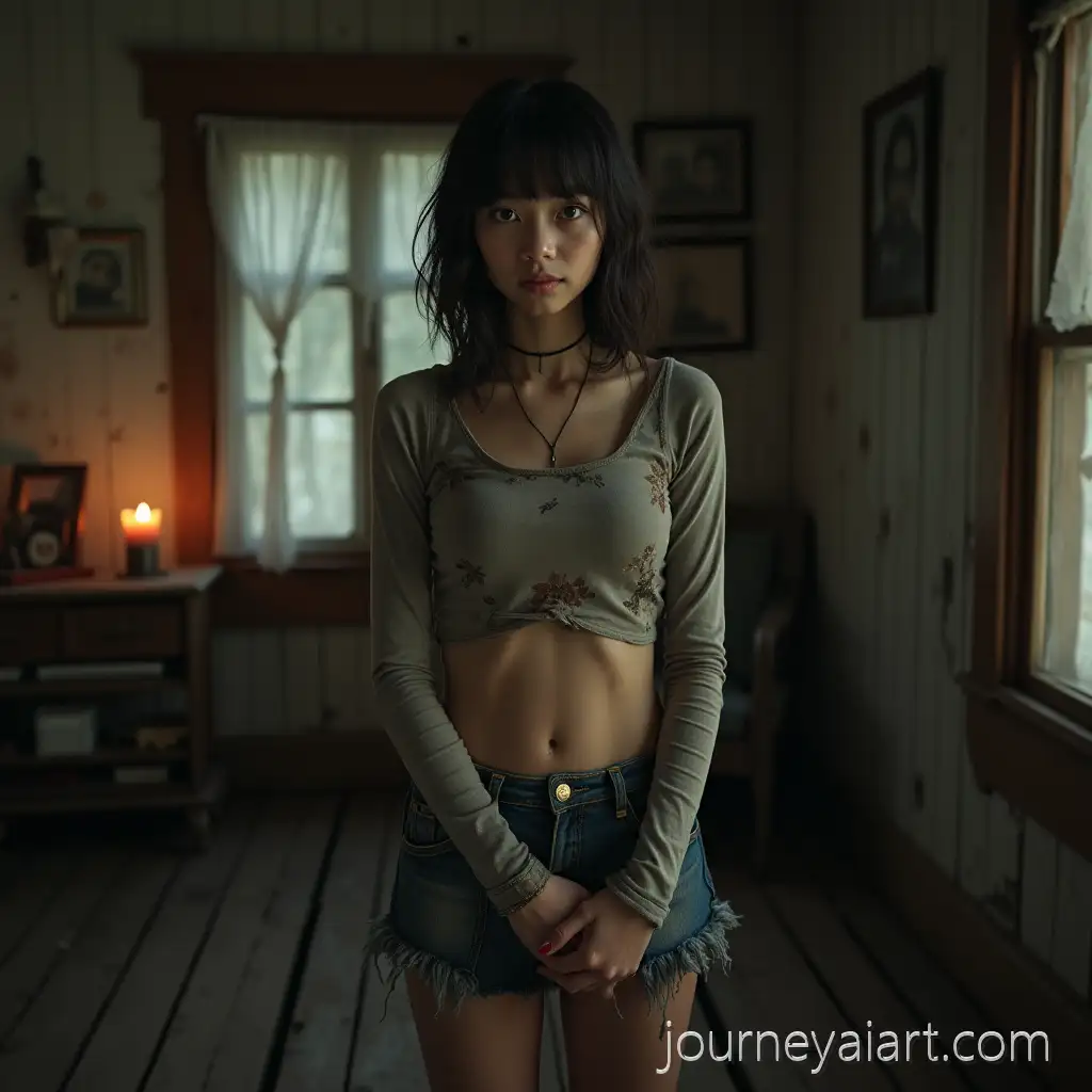 PostApocalyptic-Survivor-Girl-in-Abandoned-Home