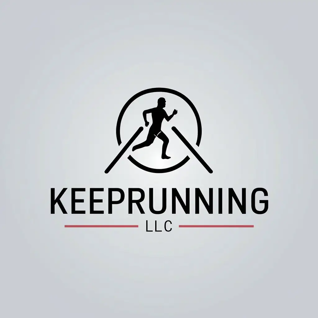 LOGO-Design-for-KeepRunning-LLC-Minimalistic-Text-with-Clear-Background