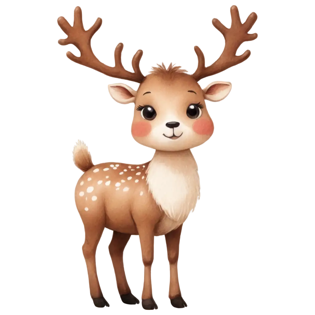 Cute-Reindeer-PNG-Illustration-for-Diverse-Creative-Uses