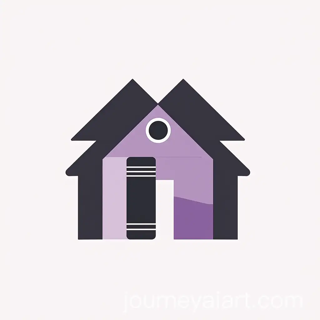 UKIYO-Library-Logo-Design-with-Purple-Black-and-White-Color-Palette