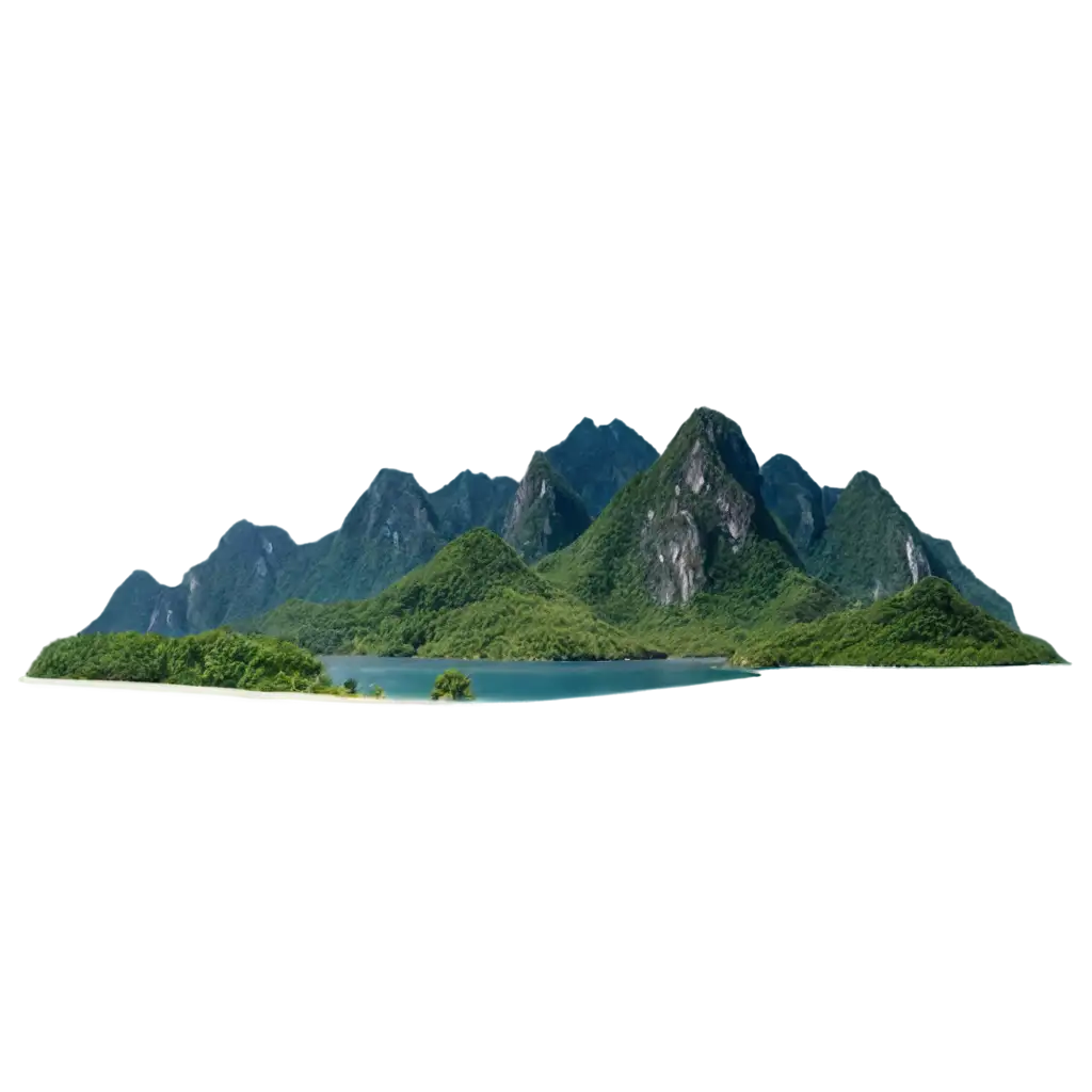 Stunning-PNG-of-a-Beautiful-Island-with-High-Mountains-in-the-Middle-of-the-Sea