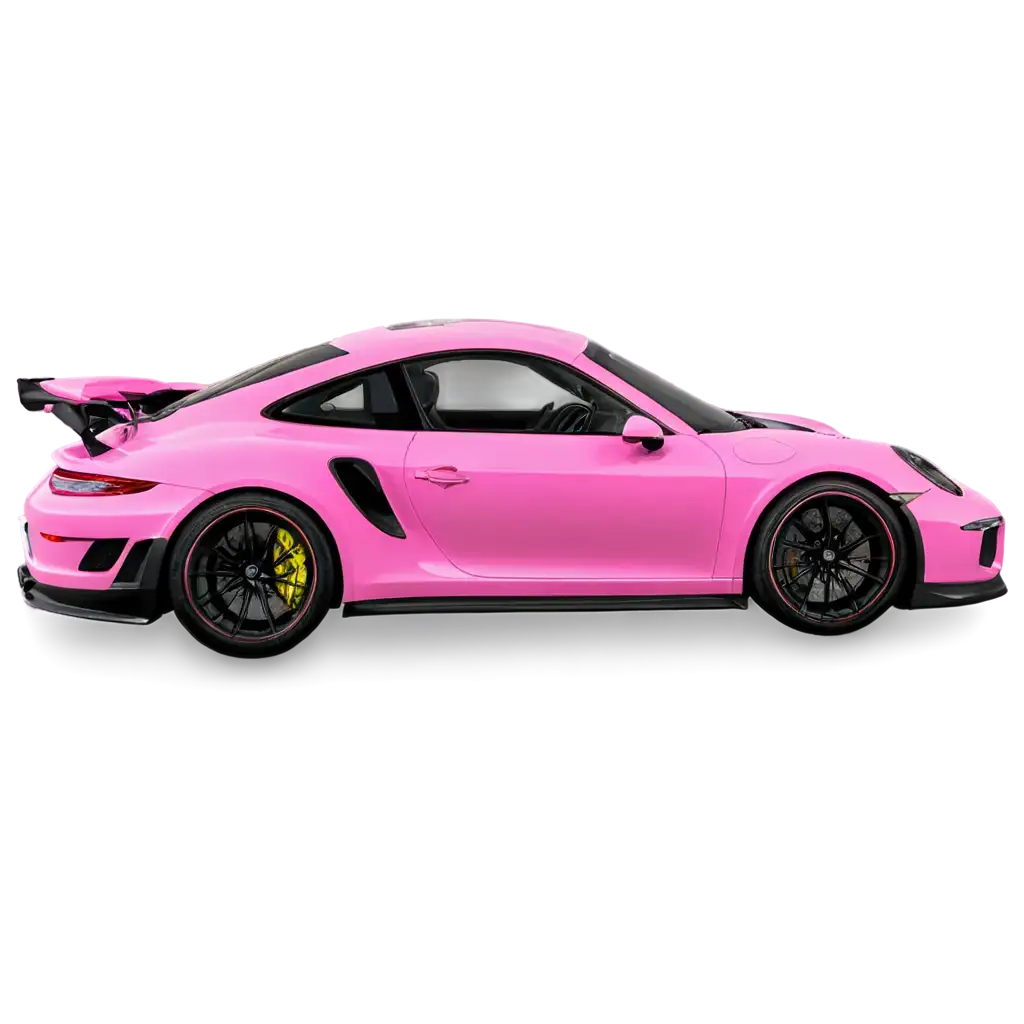 Pink-Porsche-911-GT3RS-Side-Angle-PNG-HighQuality-Transparent-Background-for-Versatile-Usage