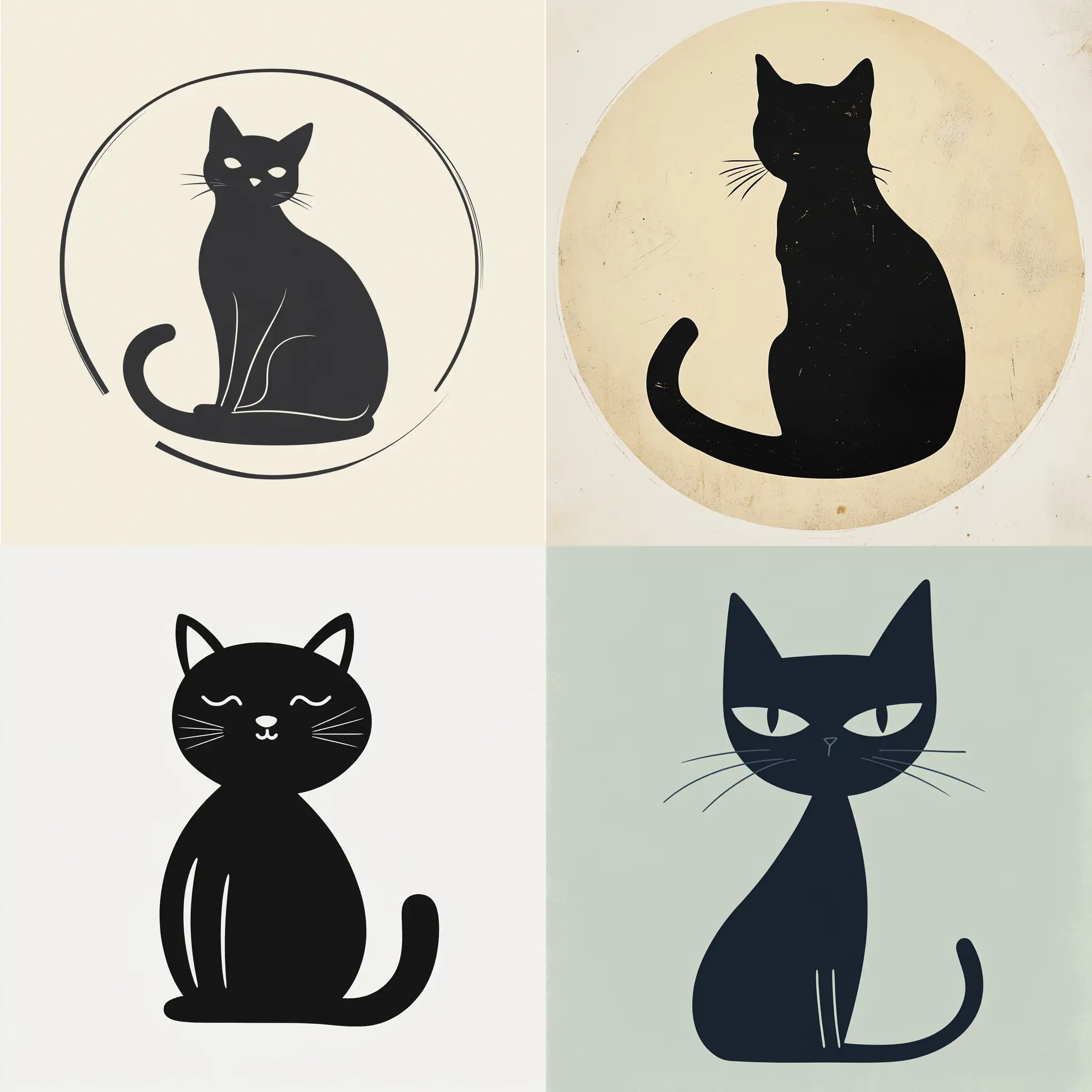 Stylized-Pictogram-of-a-Cat-in-Minimalist-Design