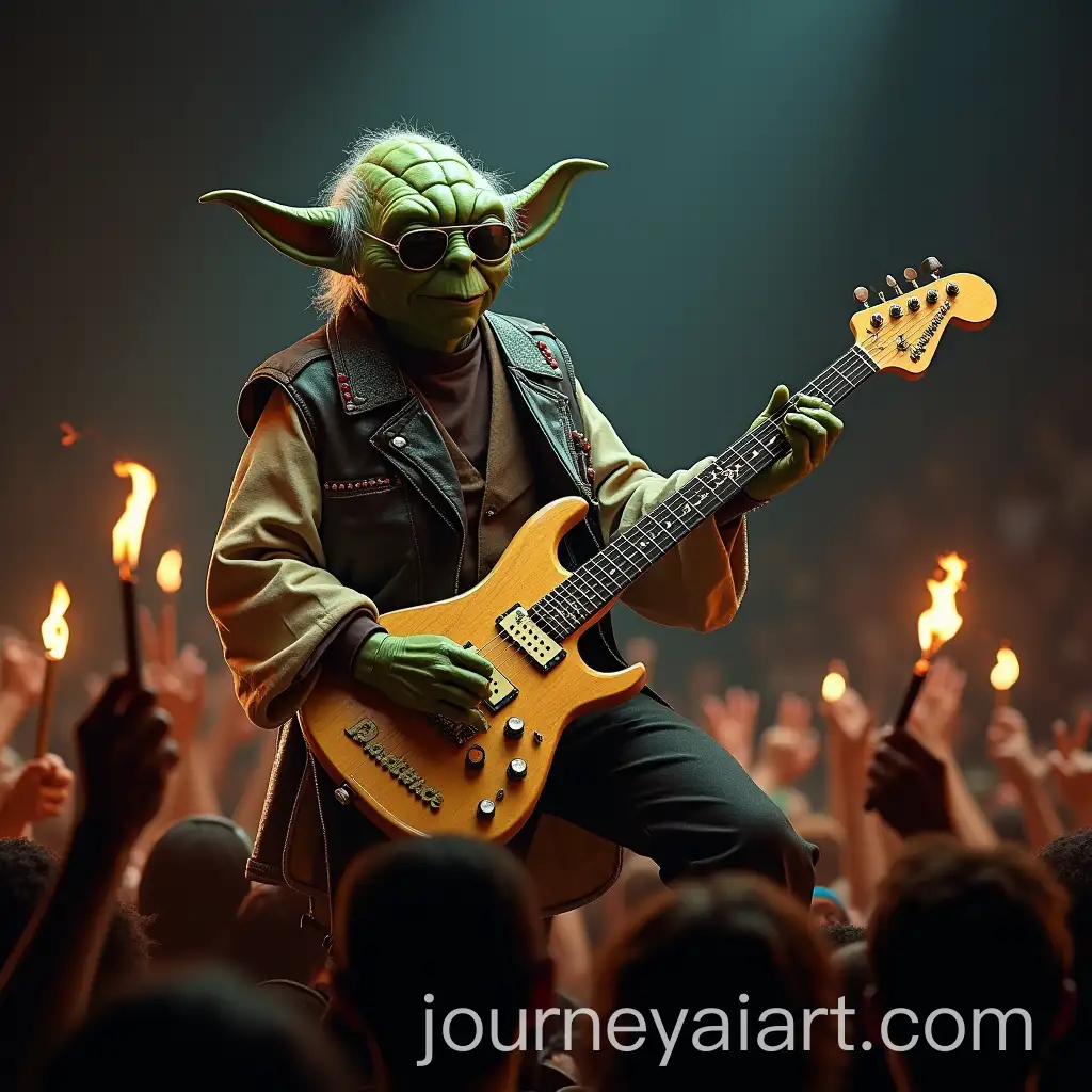 GreenSkinned-Rock-Star-Master-Shredding-Guitar-on-Stage
