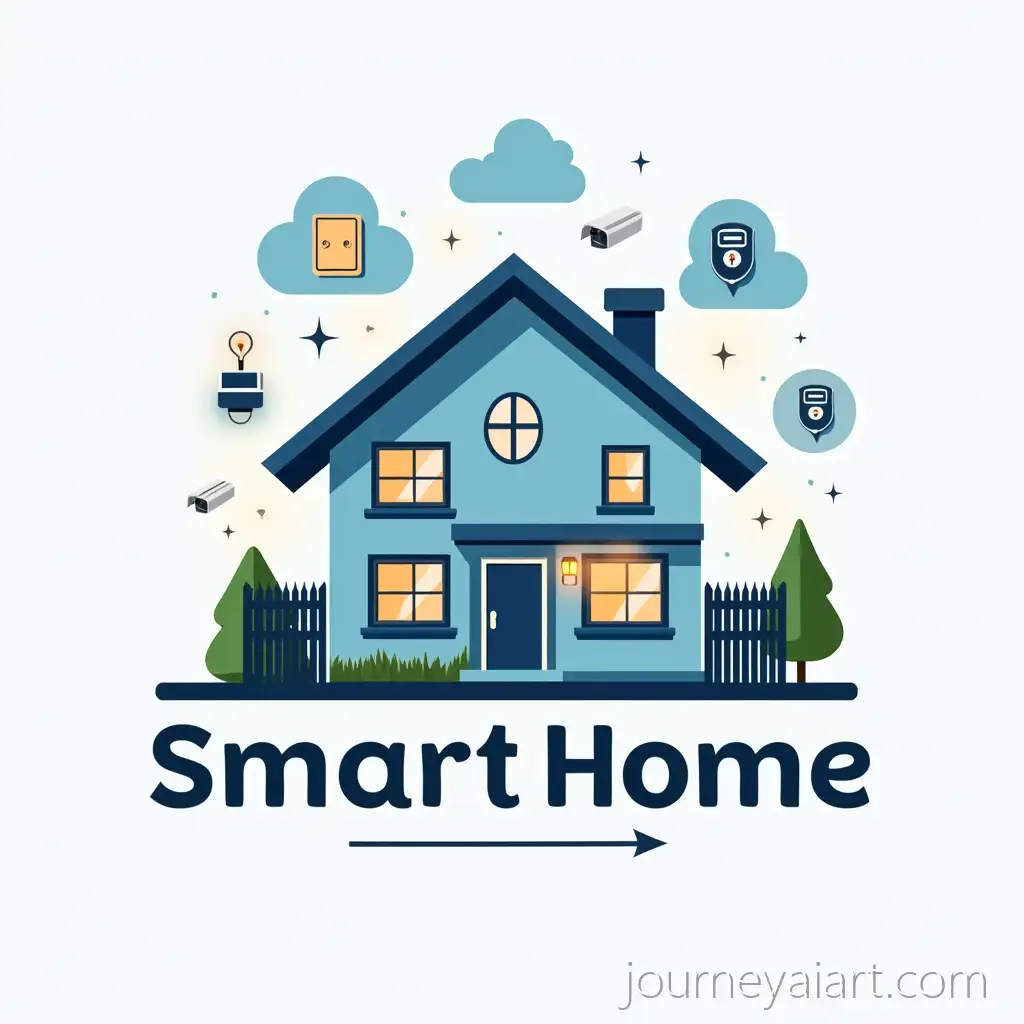 Modern-Smart-Home-Logo-Featuring-Technology-and-Safety-Icons