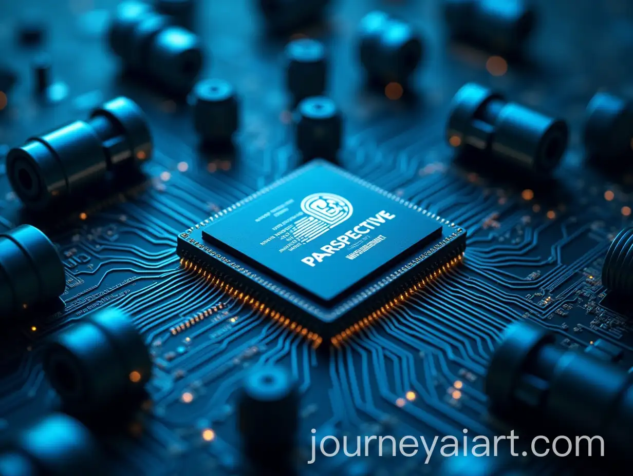 Electronic-Circuit-Board-with-Industrial-Equipment-and-Interactive-LCD-Panel