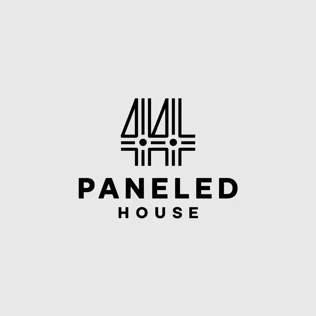 LOGO-Design-for-Paneled-House-Minimalistic-Symbol-with-Clear-Background