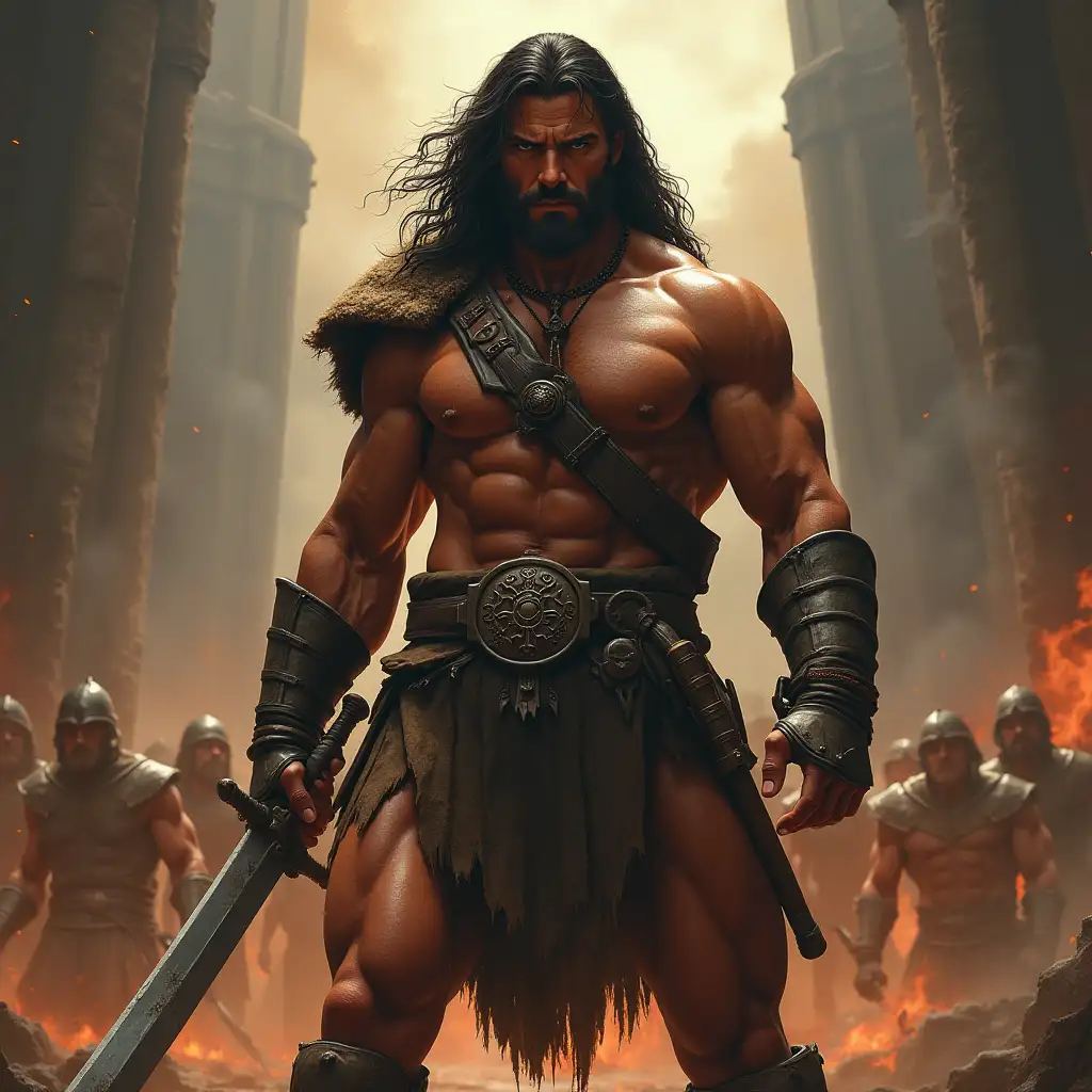 Conan-the-Barbarian-Warrior-in-Epic-Pose-with-Sword-and-Dynamic-Background