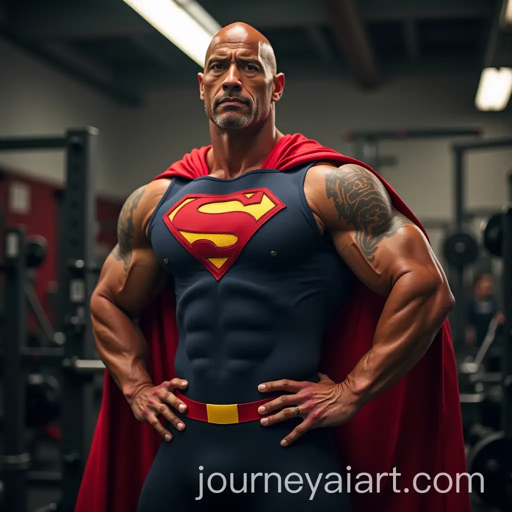 Dwayne-Johnson-as-a-Superhero-After-Intense-Gym-Training
