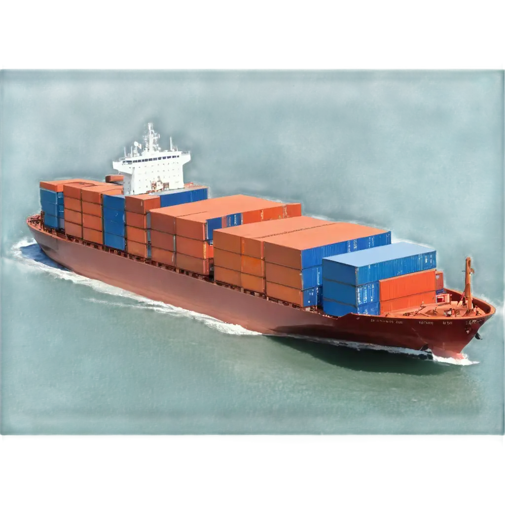 HighQuality-PNG-Image-of-a-Cargo-Ship-Carrying-Containers-in-the-Sea-for-Stunning-Visuals