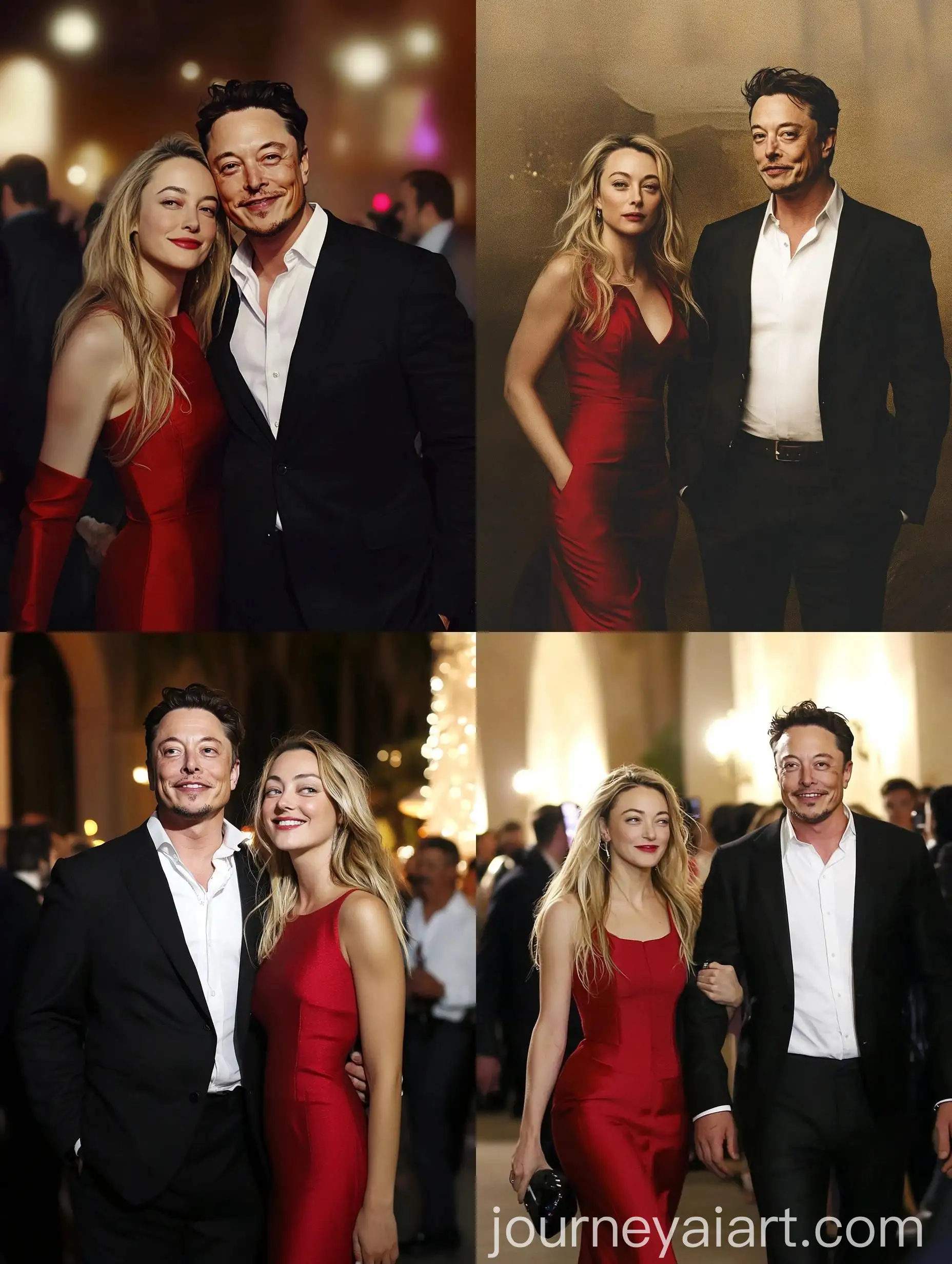 Elon-Musk-and-Amber-Heard-in-Romantic-Sunset-Embrace