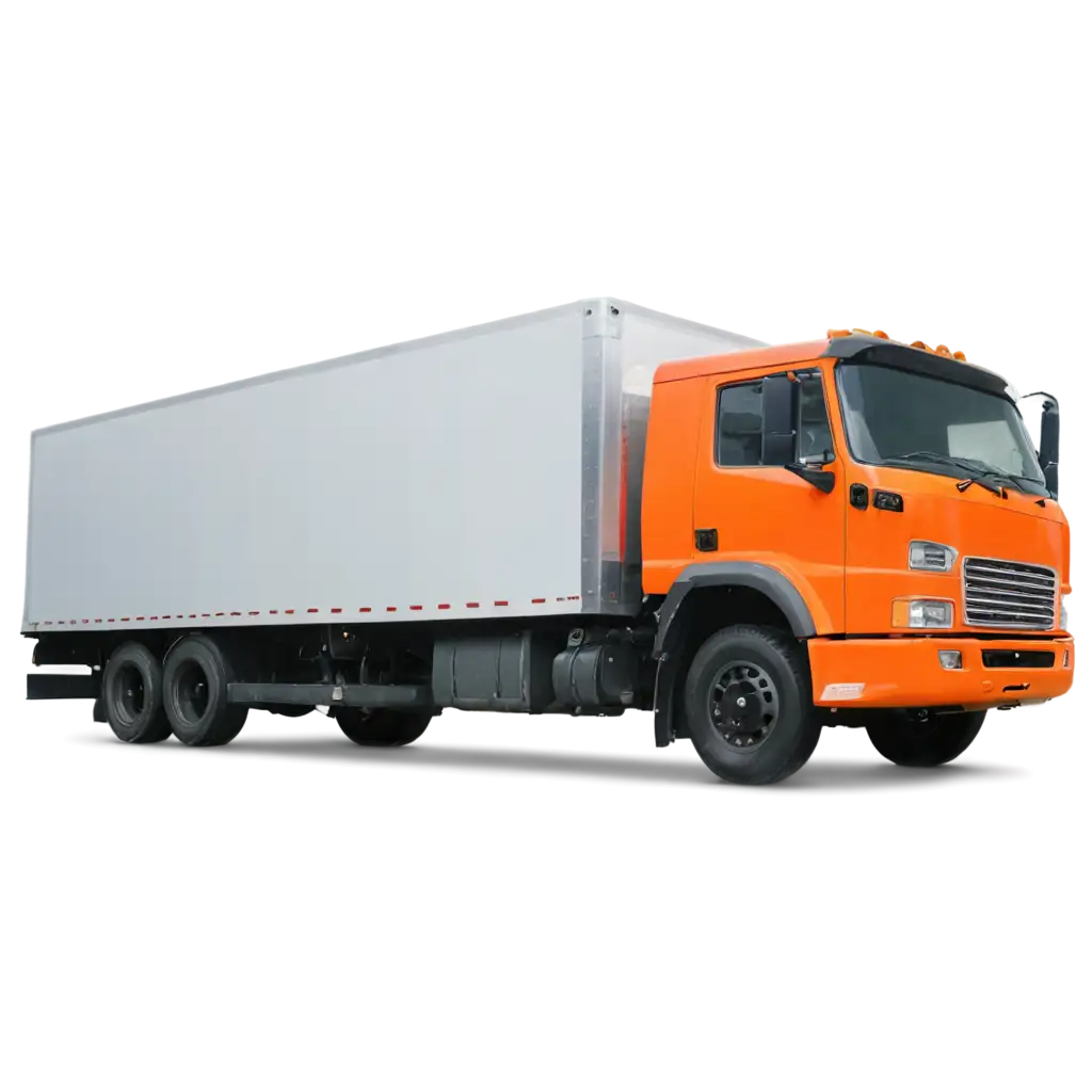 HighQuality-PNG-Image-of-an-Orange-Truck-with-White-Side-Body