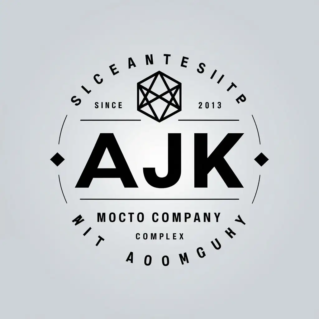 LOGO Design for AJK Geometric Vector Logo for Automotive Industry