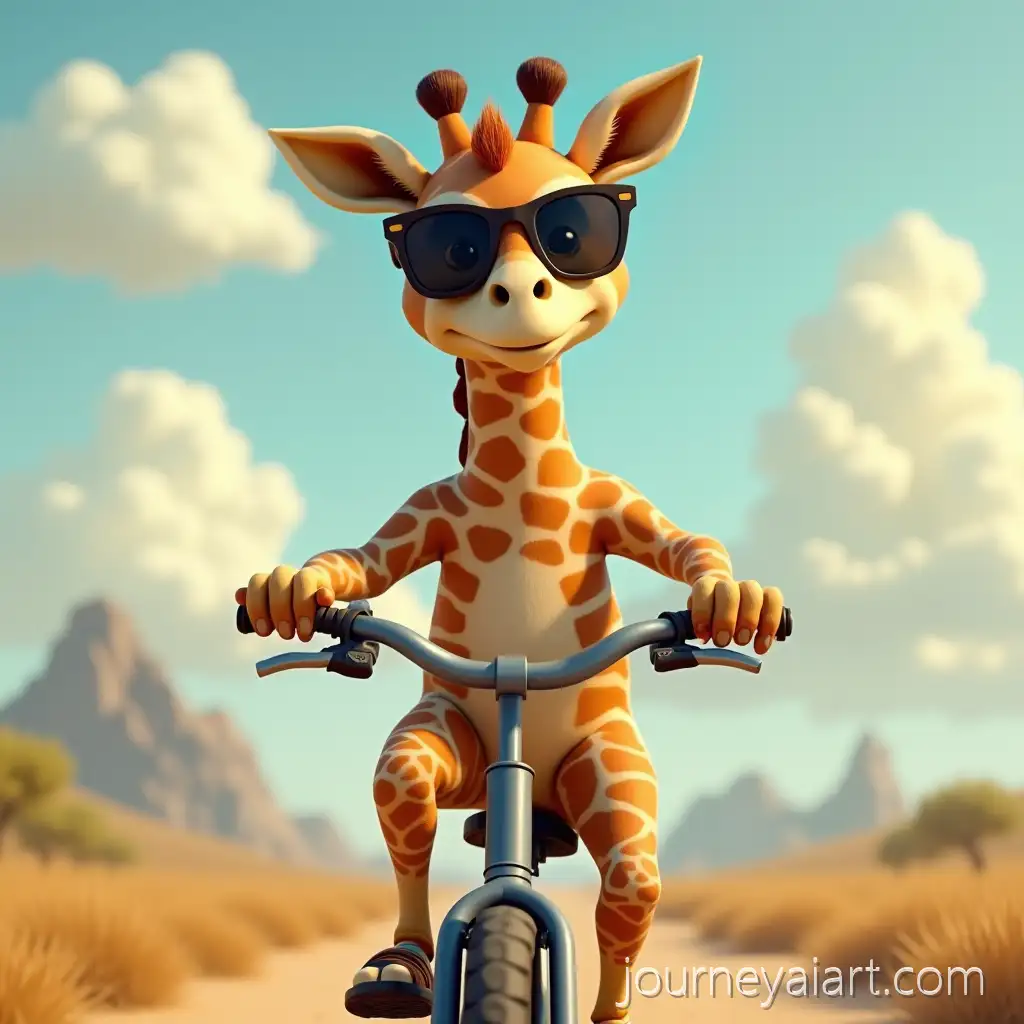 Emo-Giraffe-WearingAI-Art-Prompt-Expansion-Sunglasses-Riding-Bicycle-in-Ultra-Realistic-Style
