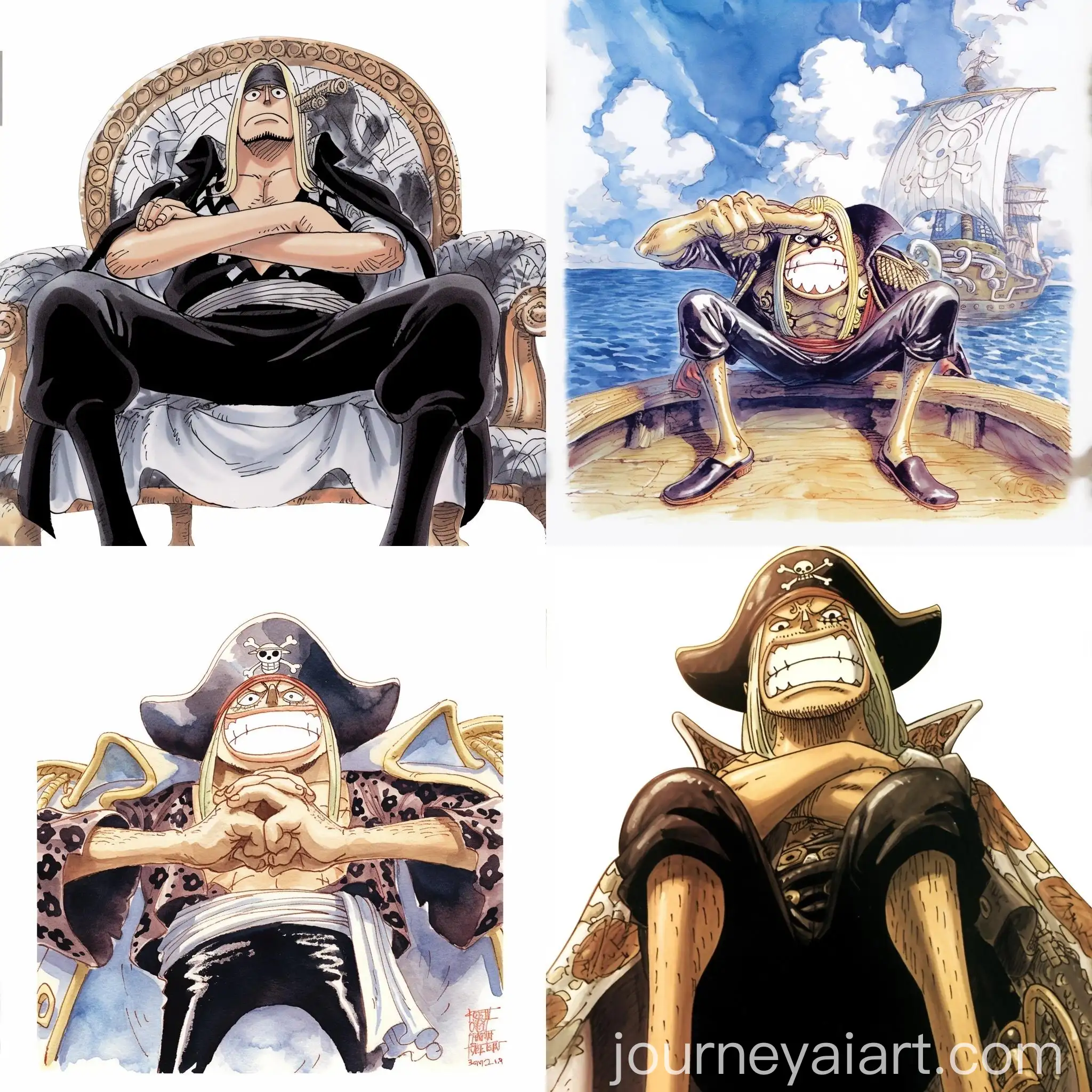 Watercolor-Manga-Pirate-Character-from-One-Piece-Series