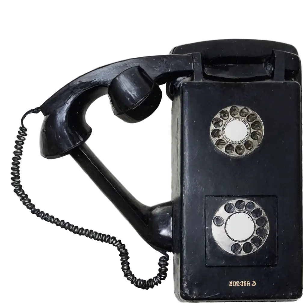 Vintage-Charm-HighResolution-Old-Telephone-PNG-Image