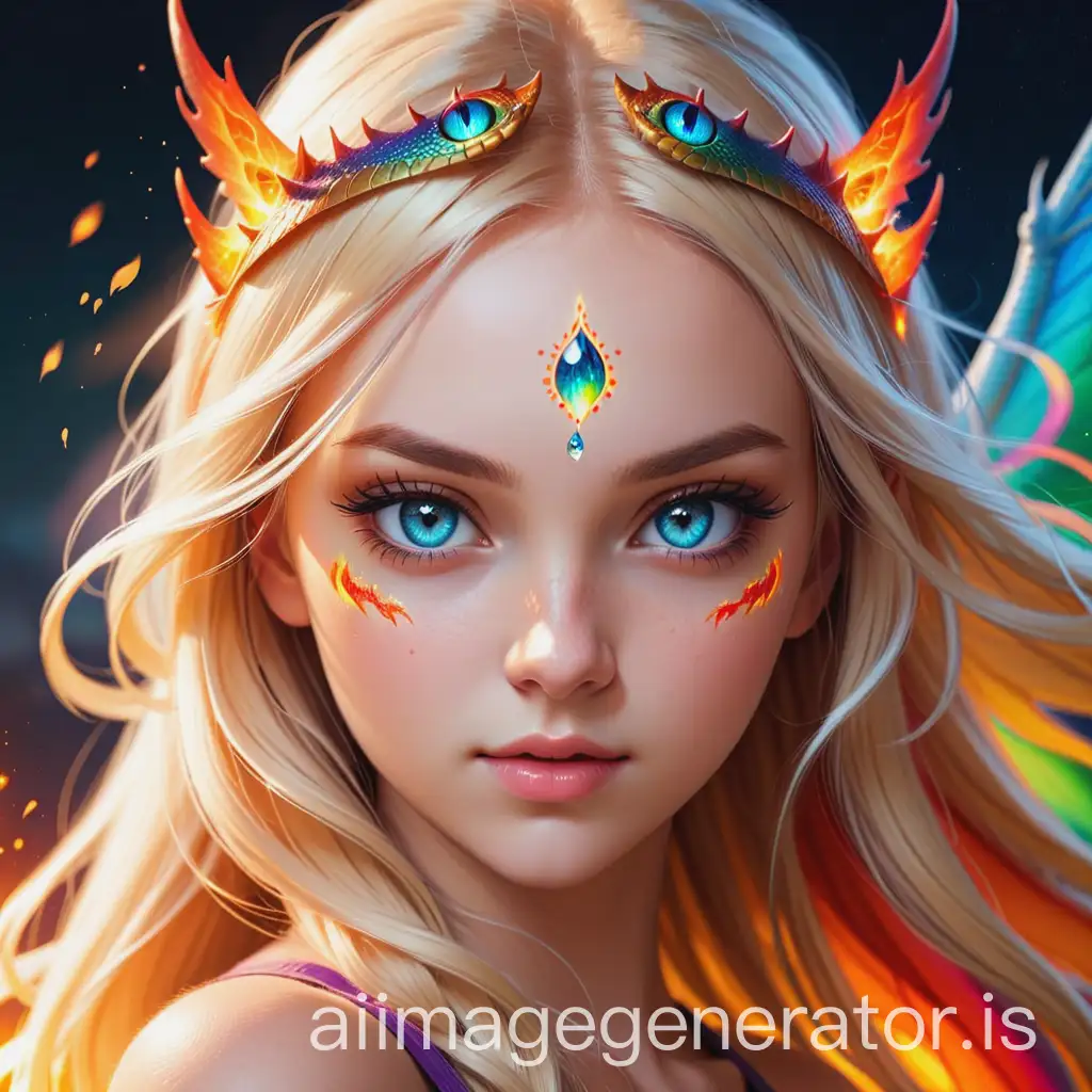 Powerful-Fairy-Dragon-Hybrid-with-Rainbow-Fire-Eyes