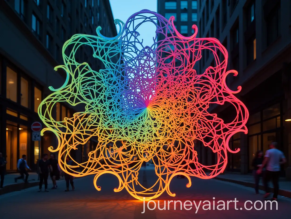 Vibrant-Abstract-Gyroid-Patterns-on-New-York-Streets