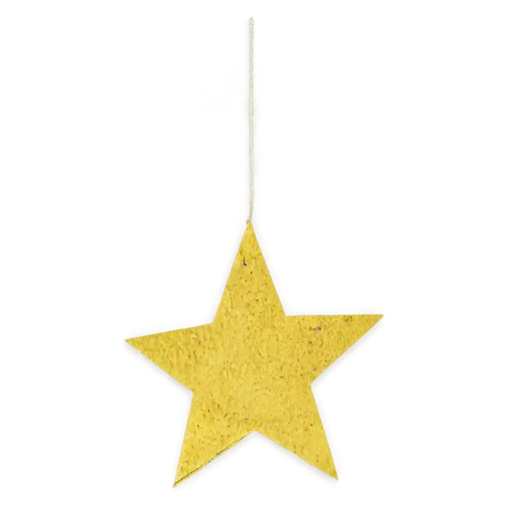 vintage yellow star sticker