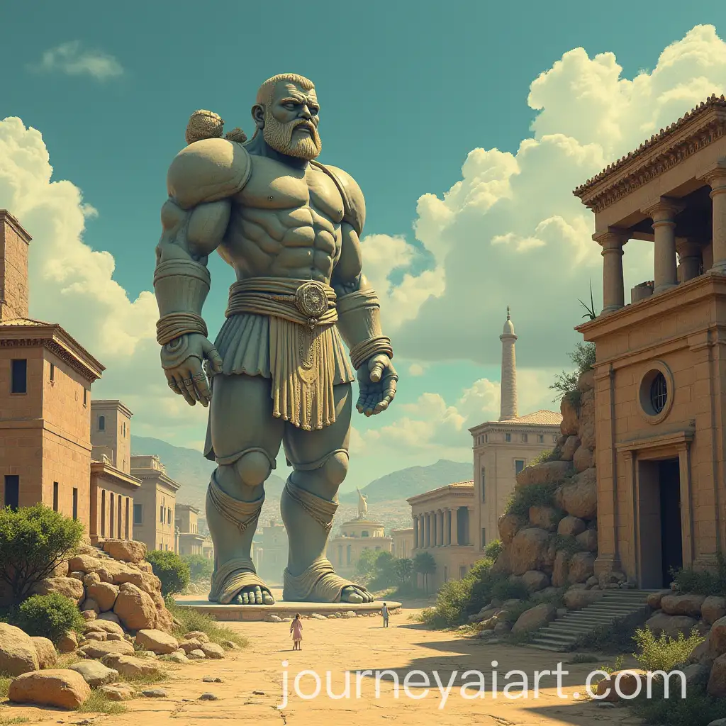 Giant-RetroFuturistic-City-in-Ancient-Greece-with-Futuristic-Elements