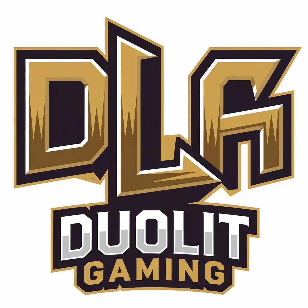 LOGO Design for Duolit Gaming Modern Vector with D L and A Elements for Entertainment Industry