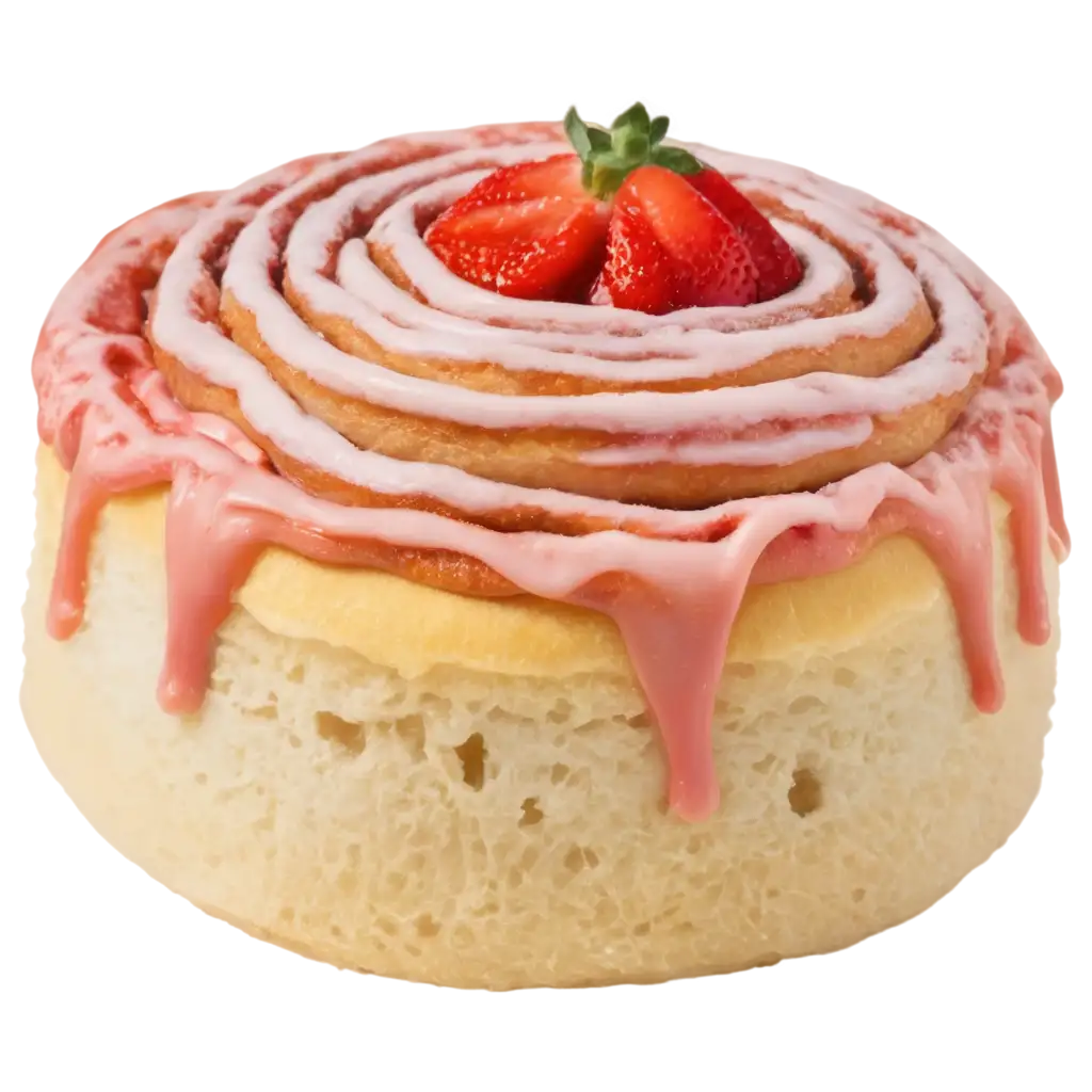 Strawberry-Cinnamon-Roll-PNG-Image-HighQuality-Visual-for-Your-Creative-Needs