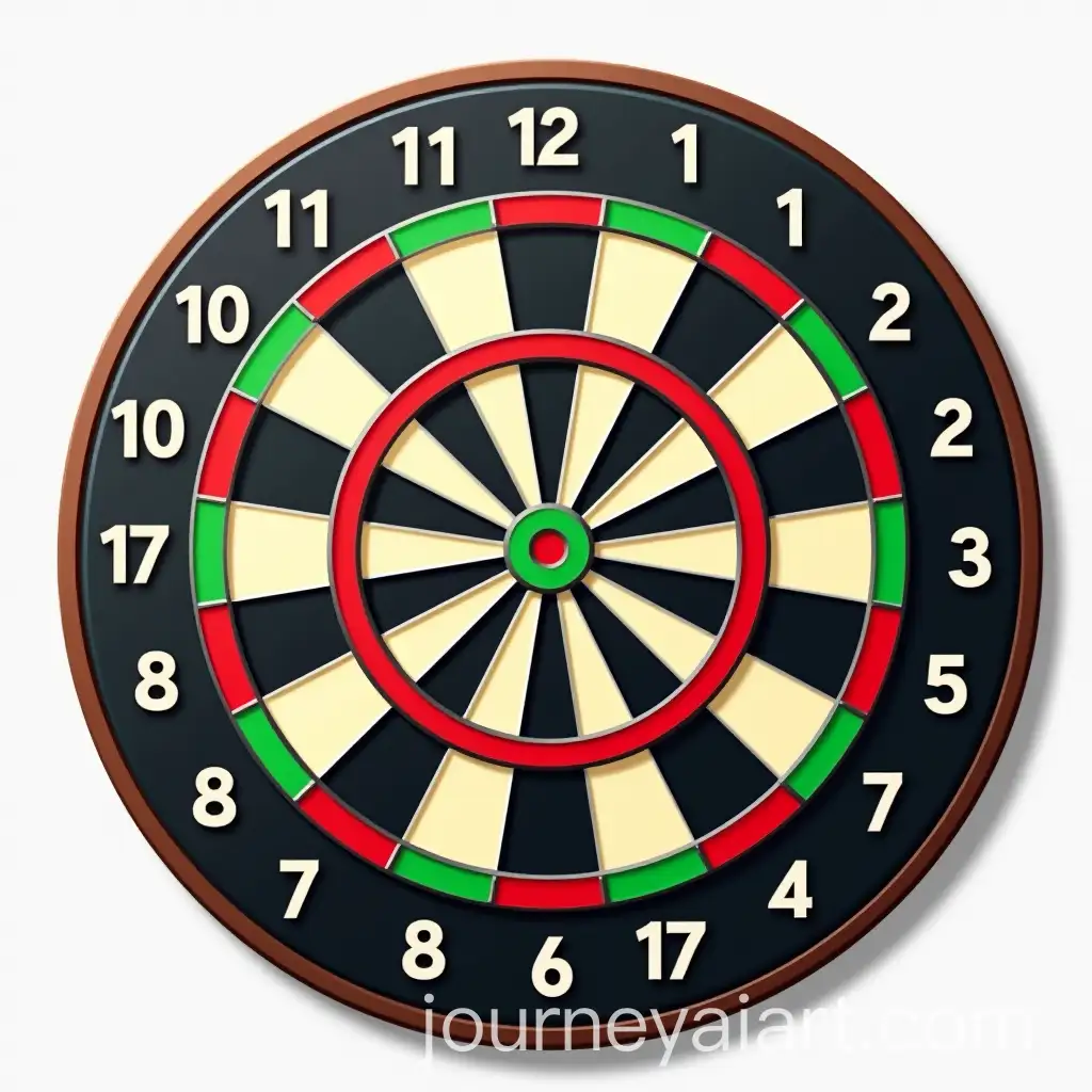 Stylized-Dartboard-Icon-with-Vibrant-Colors