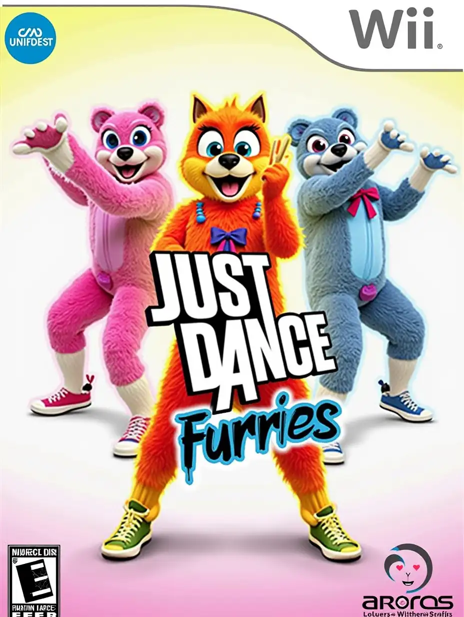 Title: Just Dance Furries, Wii cover art