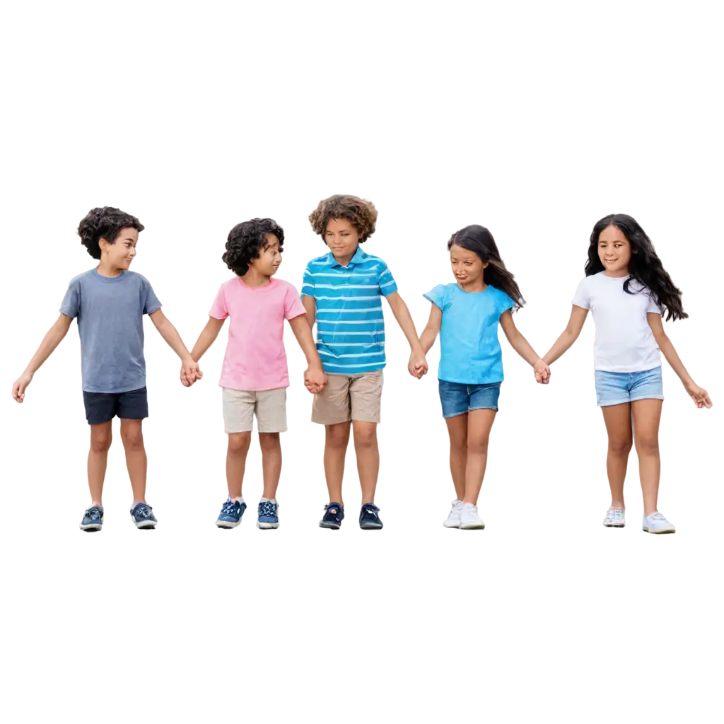 Diverse-Children-Holding-Hands-HighQuality-PNG-Image-for-Community-and-Unity-Themes