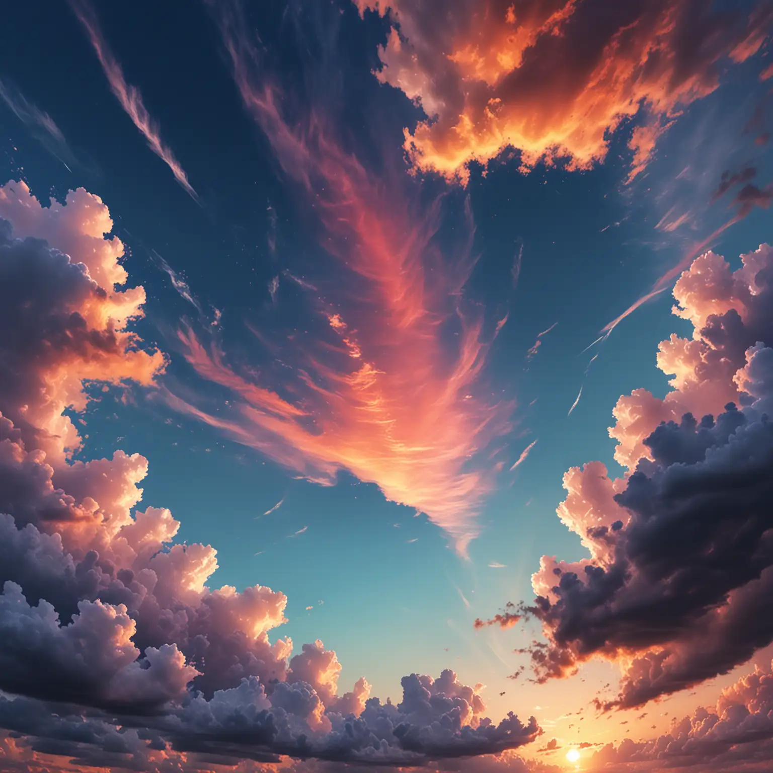 sky colorful realistic