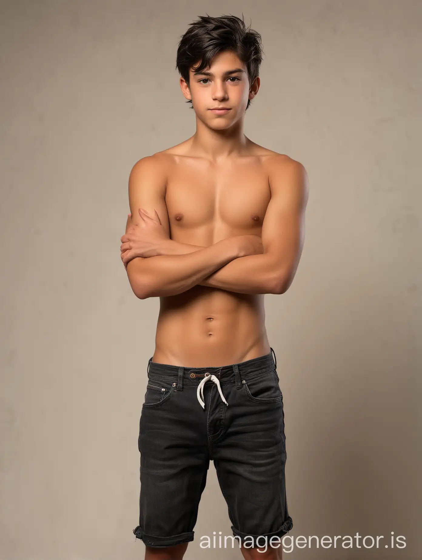 Confident-Young-Man-Standing-Shirtless-with-Crossed-Arms