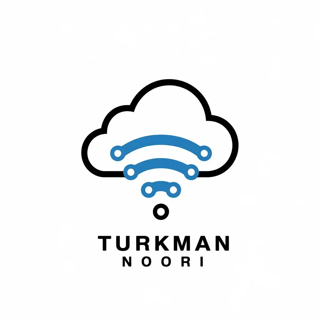 LOGO Design for Turkman Noori Wifi Technology Symbol for Internet Industry