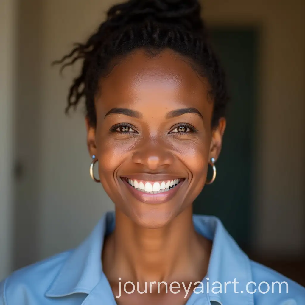 SmilingAI-Art-Prompt-Expansion-Kenyan-Physiotherapist-Betty-in-Professional-Setting