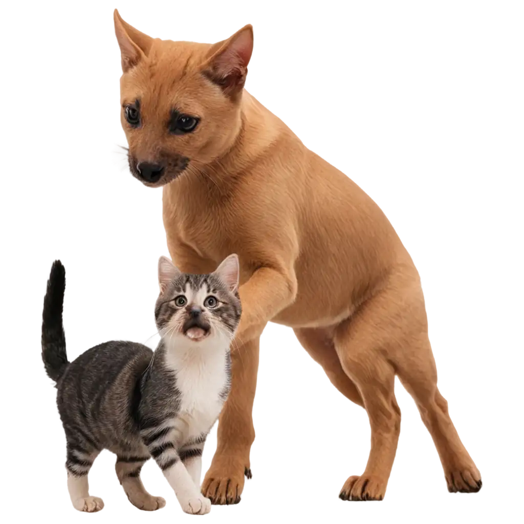 PNG-Image-Cat-Playing-with-Dog-Adorable-Scene-Captured-in-High-Quality