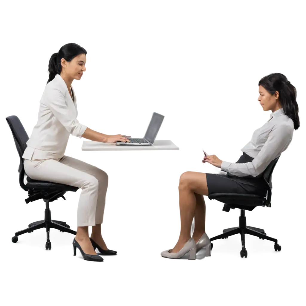 Ergonomic-Office-Setup-PNG-Image-of-a-Table-and-Chair-for-Proper-Body-Positioning