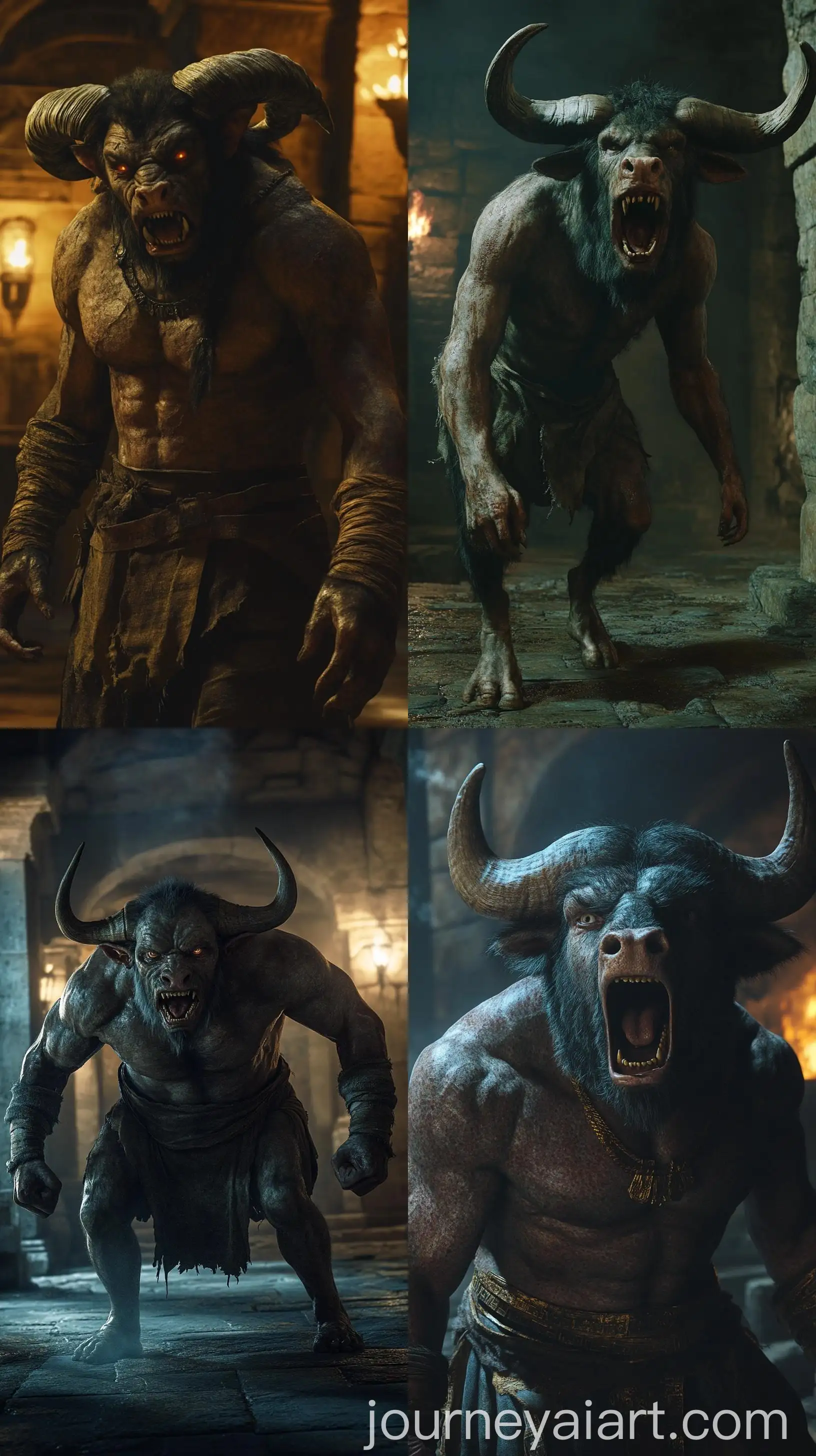 Minotaur-Roaring-in-Ancient-Cretan-Palace